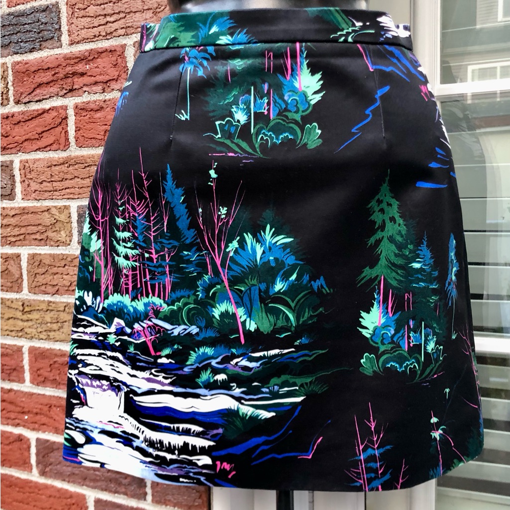 Balenciaga Authentic Skirt With Landscape Design.